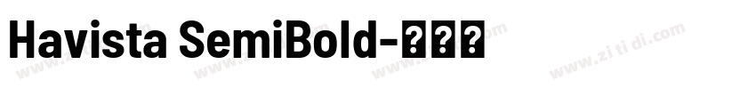 Havista SemiBold字体转换